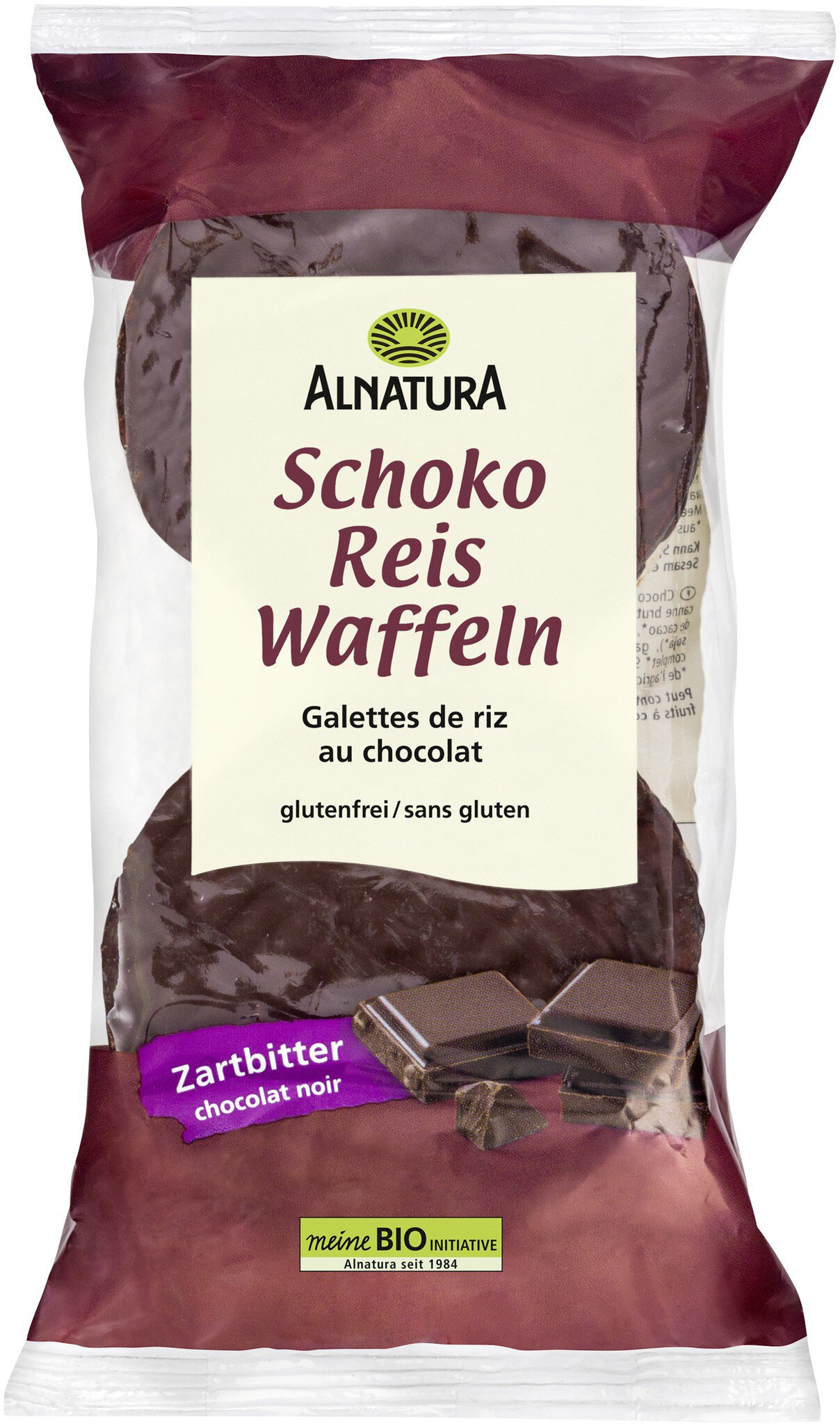 Schoko Reiswaffeln Zartbitter G In Bio Qualit T Von Alnatura