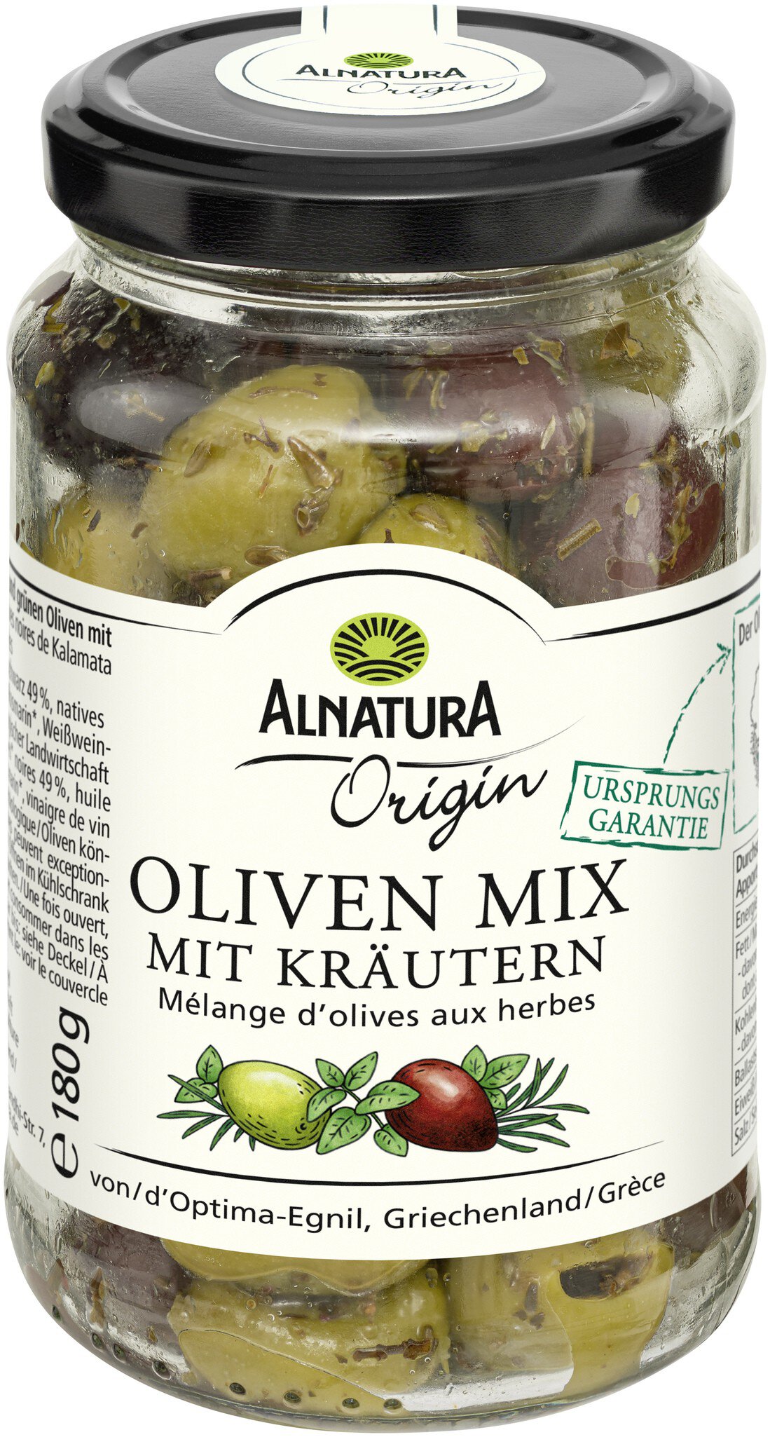 Oliven Mix Mit Kr Utern G In Bio Qualit T Von Alnatura Origin