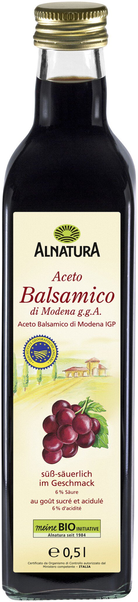 Aceto Balsamico Di Modena G G A Ml In Bio Qualit T Von Alnatura