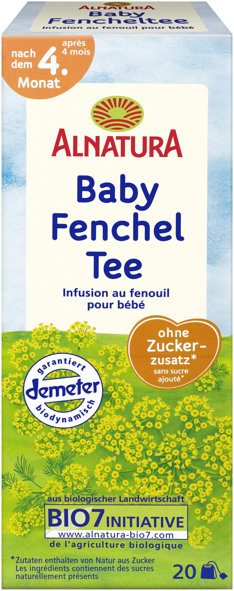 Baby Fenchel Tee 35 g in Bio Qualität von Alnatura