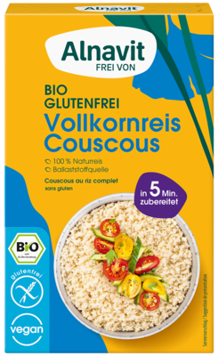 Whole grain rice couscous