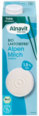 Laktosefreie Alpenmilch haltbar 1,5 %
