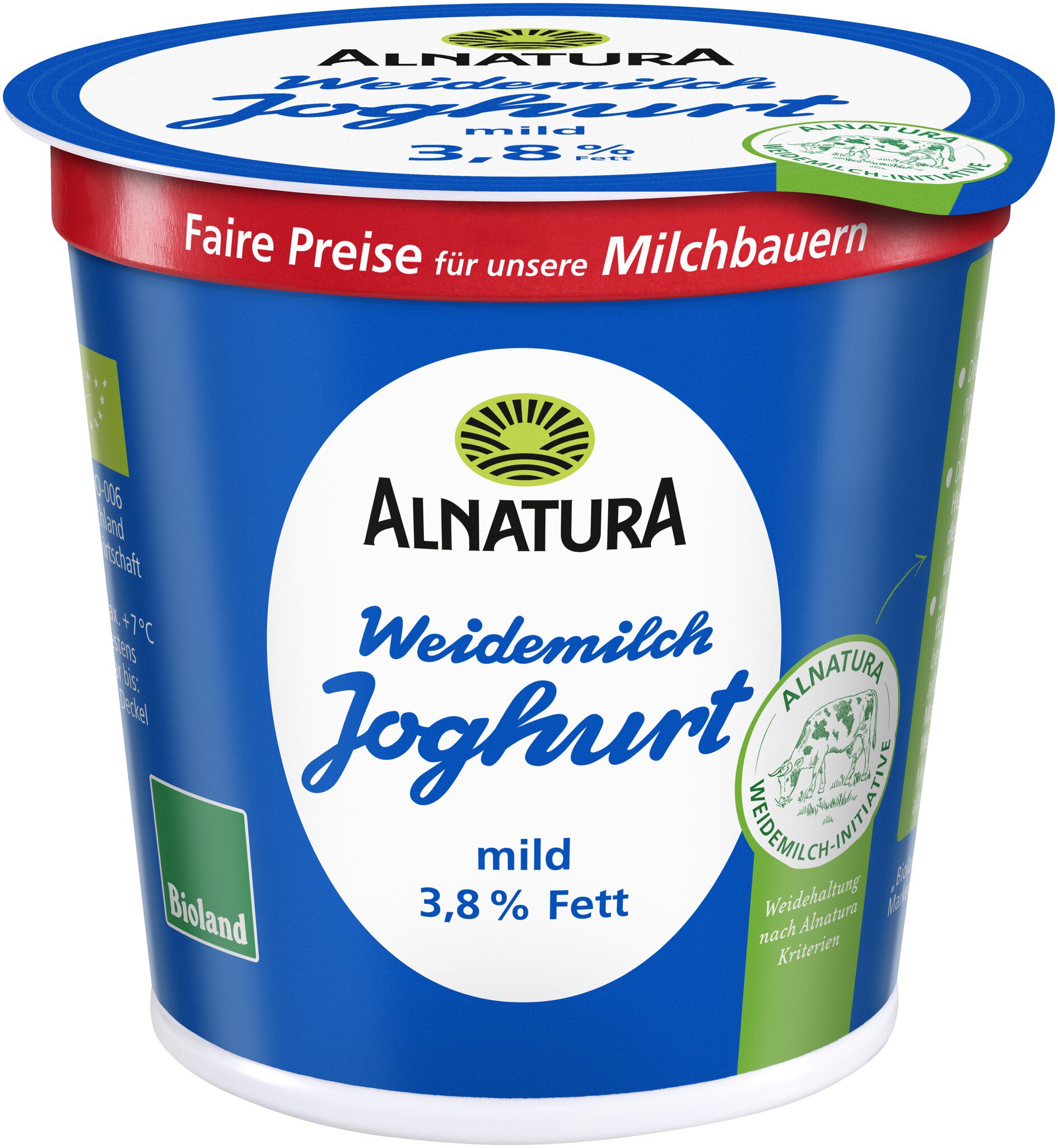 Joghurt mild 3,8 % Fett (150 g) in Bio-Qualitt von Alnatura
