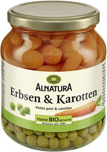 Erbsen und Karotten (Glas)