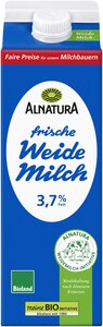 Frische Weidemilch 3,7 % Fett