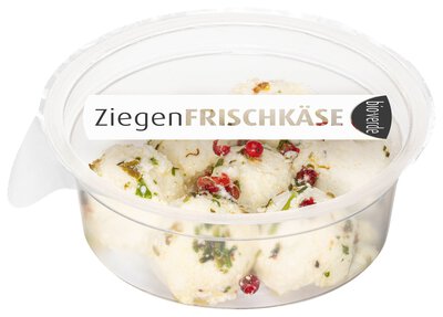Ziegenfrischkäsebällchen Kräuter