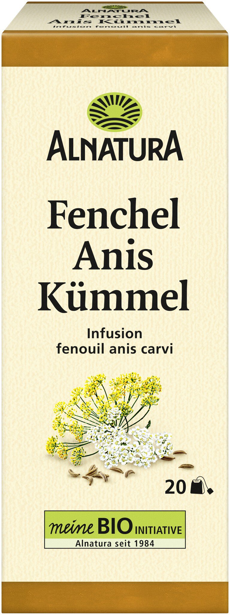 Teehaus Fenchel Anis Kümmel Würzige Kräuterteemischung 80g 3er Pack
