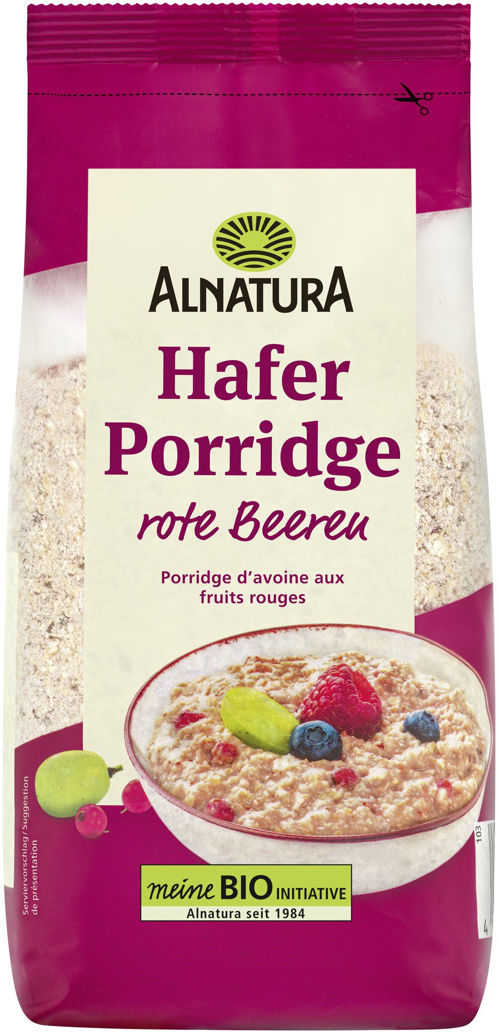 Hafer Porridge Rote Beeren G In Bio Qualit T Von Alnatura