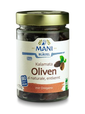 Kalamata Oliven entkernt mit Oregano