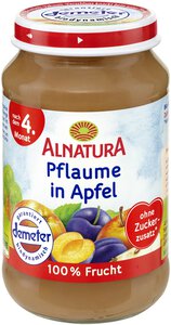 Pflaume in Apfel