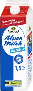 Haltbare Alpenmilch 1,5%