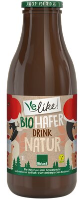 Frischer Haferdrink Natur vegan