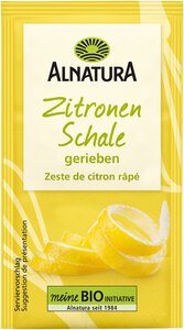 Zitronenschale, gerieben