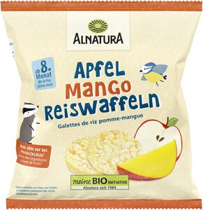 Apfel-Mango-Reiswaffeln 