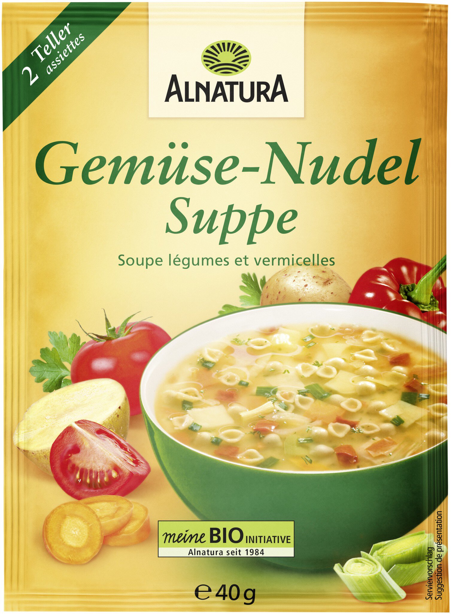 Gemüse-Nudel-Suppe, (40 g), in Bio-Qualität von (Alnatura)