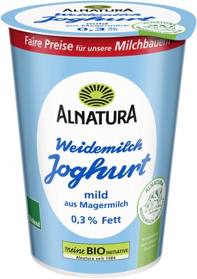 Weidemilch-Joghurt, 0,3 % Fett 