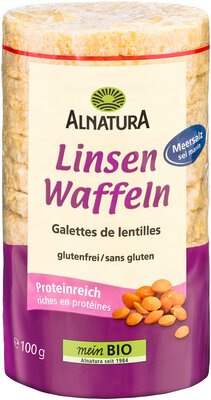Linsenwaffeln mit Meersalz
