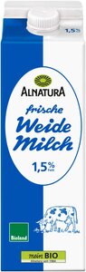 Frische Weidemilch 1,5 % Fett