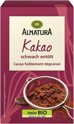 Kakao schwach entölt