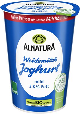 Weidemilch-Joghurt 3,8 % Fett 