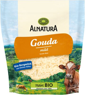 Bergbauern-Gouda gerieben
