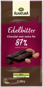 Edelbitter-Schokolade 87 % Kakao