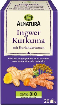 Ingwer-Kurkuma-Tee mit Koriandersamen