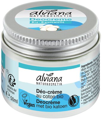 Deocreme mit Bio-Baumwolle