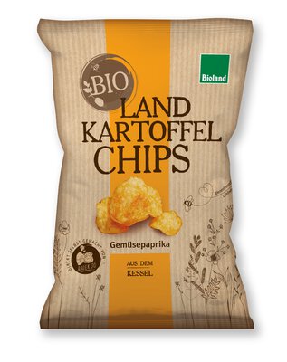 Landkartoffelchips Gemüsepaprika