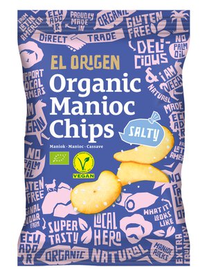 Maniok Chips mit Meersalz