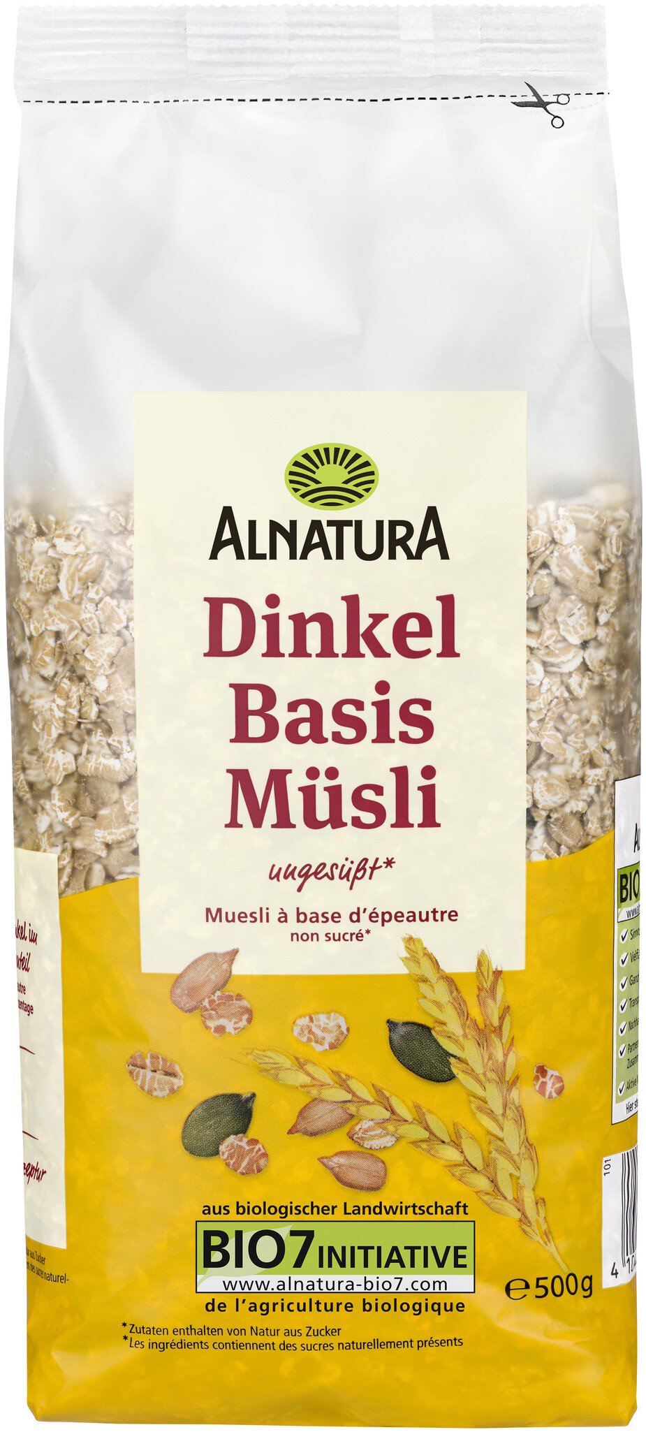 Dinkel-Basis-Müsli (500 g) in Bio-Qualität von Alnatura