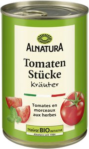 Tomatenstücke mit Kräutern 