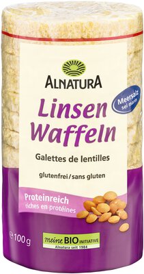 Linsenwaffeln mit Meersalz