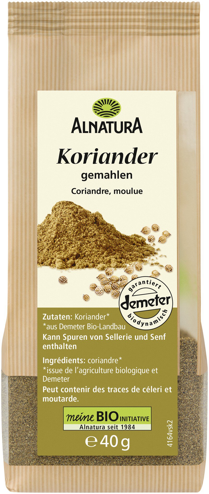 Koriander gemahlen (40 g) in Bio-Qualität von Alnatura