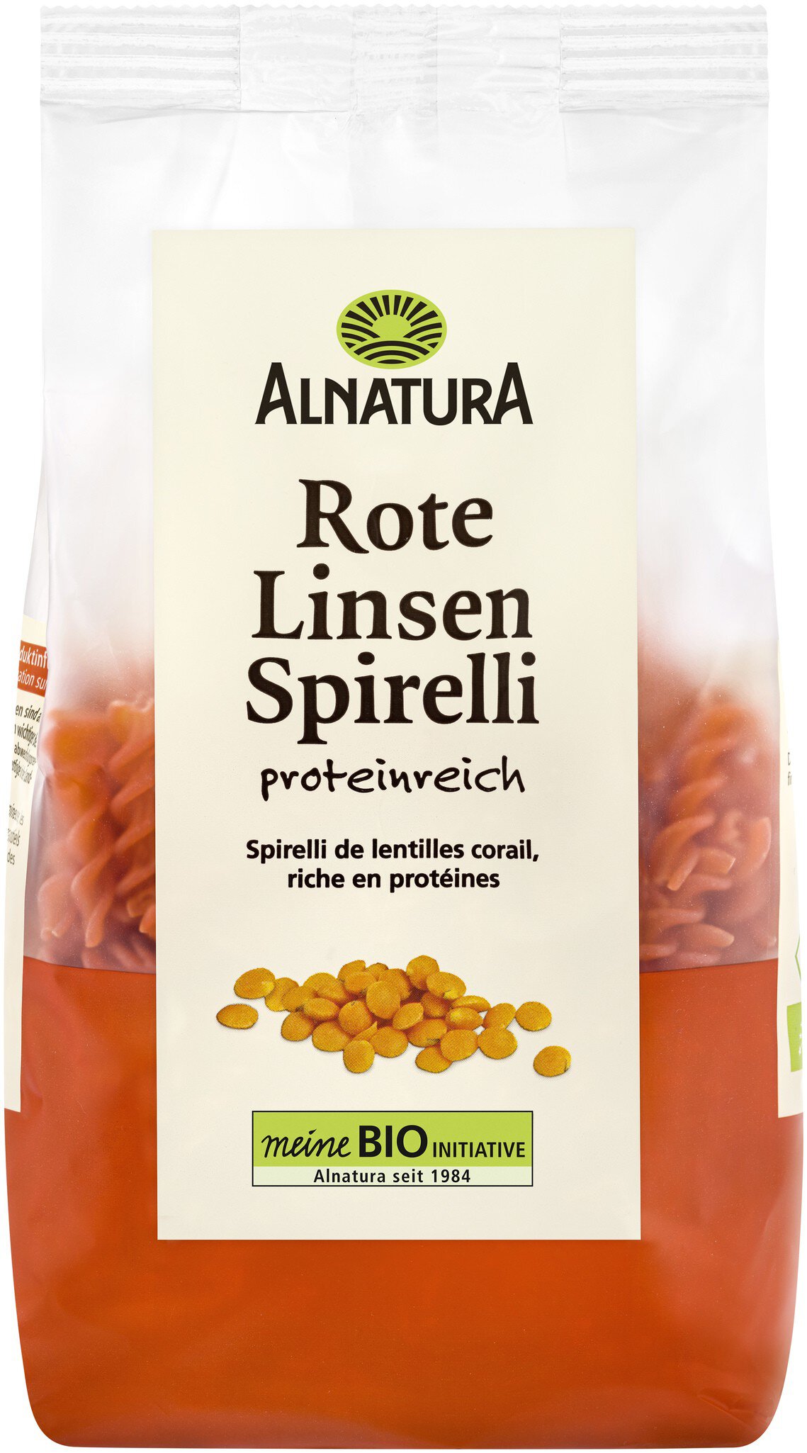 Rote-Linsen-Spirelli (250 g) in Bio-Qualität von Alnatura