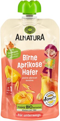 Quetschbeutel Birne-Aprikose-Hafer