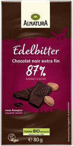 Edelbitter-Schokolade 87 % Kakao