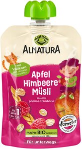 Quetschbeutel Apfel-Himbeere-Müsli