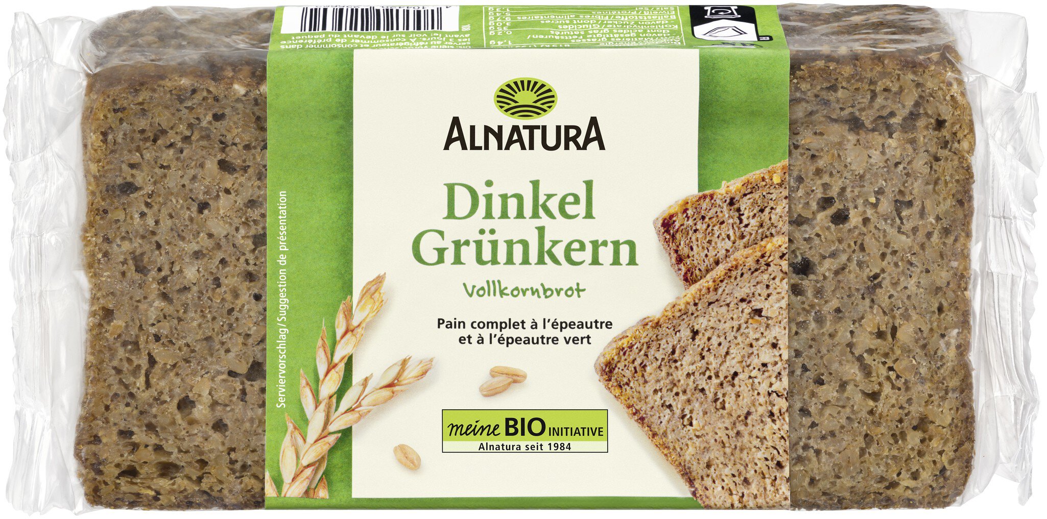 Dinkel-Grünkern-Brot (500 g) in Bio-Qualität von Alnatura