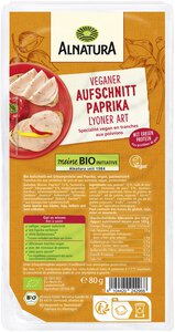 Veganer Aufschnitt Paprika Lyoner Art