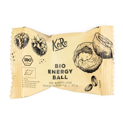 Energy Ball Kakao und Himbeer
