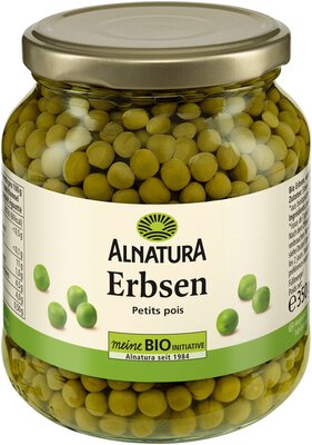 Erbsen extrafein (Glas)