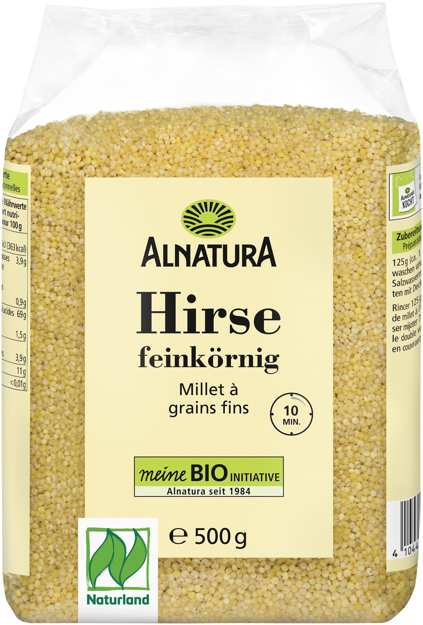 Hirse (500 g) in Bio-Qualitt von Alnatura