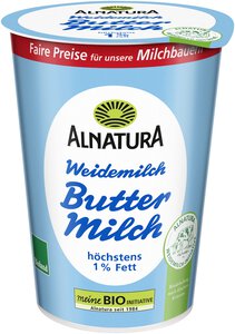 Weidemilch-Buttermilch 