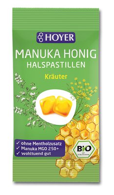 Manuka Honig Halspastillen Kräuter
