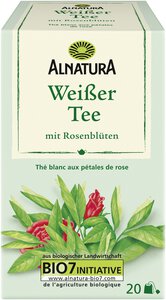 Weißer Tee mit Rosenblüten