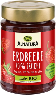 Fruchtaufstrich Erdbeere mit Agavendicksaft 