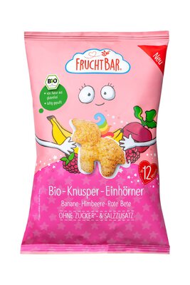 Knusper-Einhörner Mais Himbeere Banane