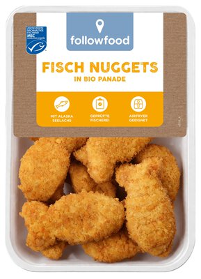 Fisch Nuggets in Bio Panade