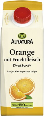Orangen-Direktsaft mit Fruchtfleisch